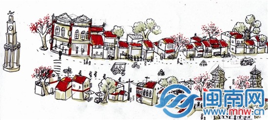 吳少鵬畫(huà)筆下的西街