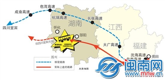 莆田客運：當事客車偏離核定線路